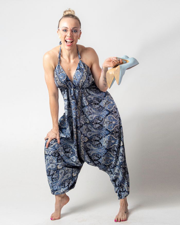 Silk Tie Dresses - Denim Blue