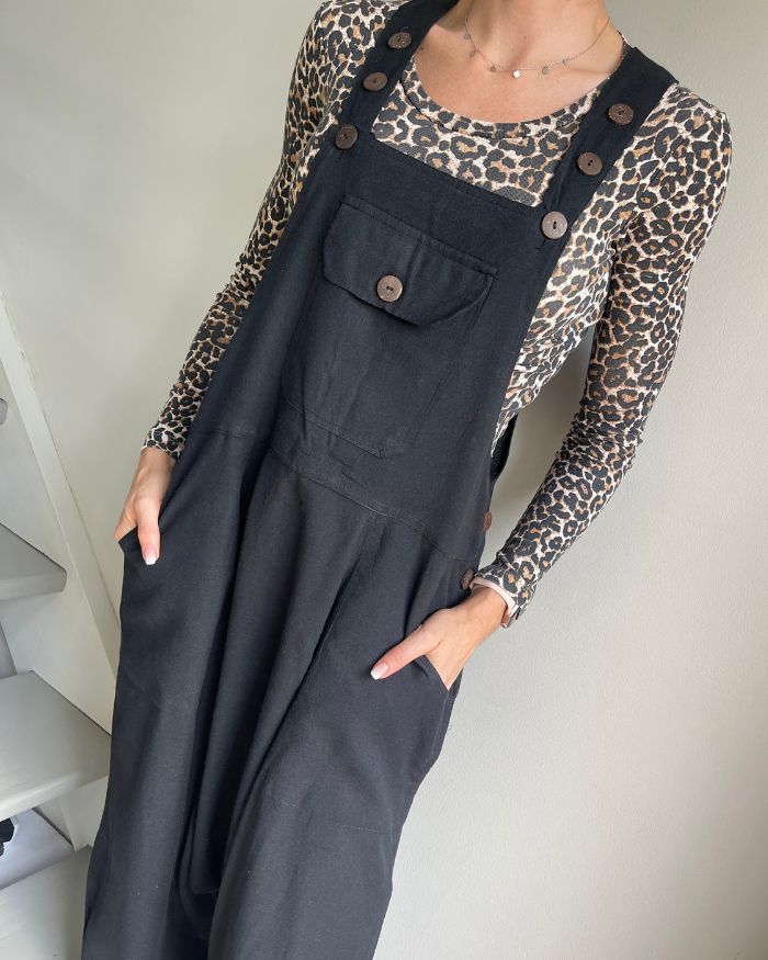 Dungarees - Black