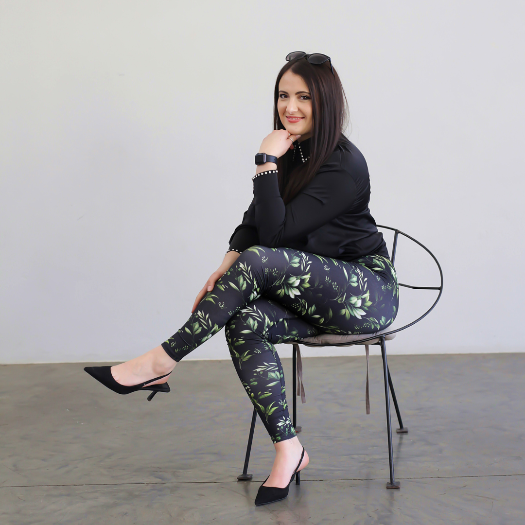 Green Leaf Magic Ladies Leggings