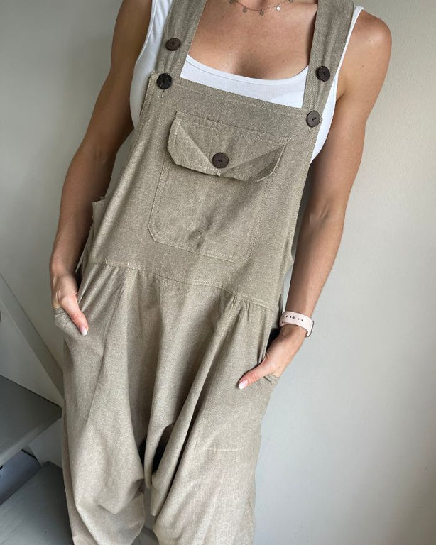 Dungarees - Khaki