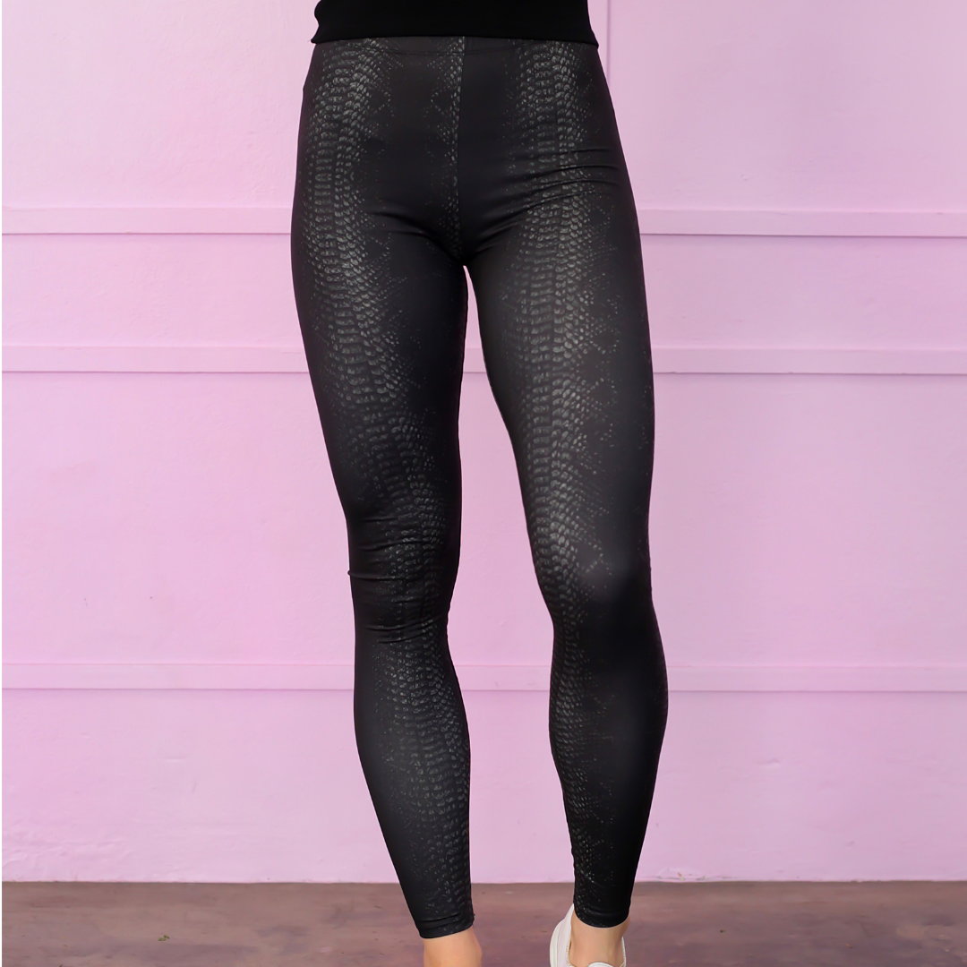 Monochrome Slither Ladies Leggings