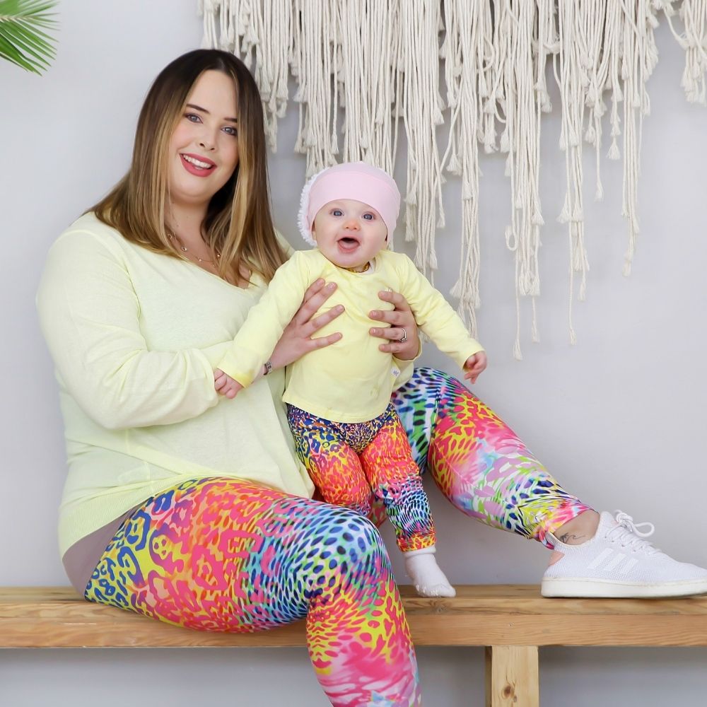 Rainbow Leopard Ladies Leggings (End of Range)