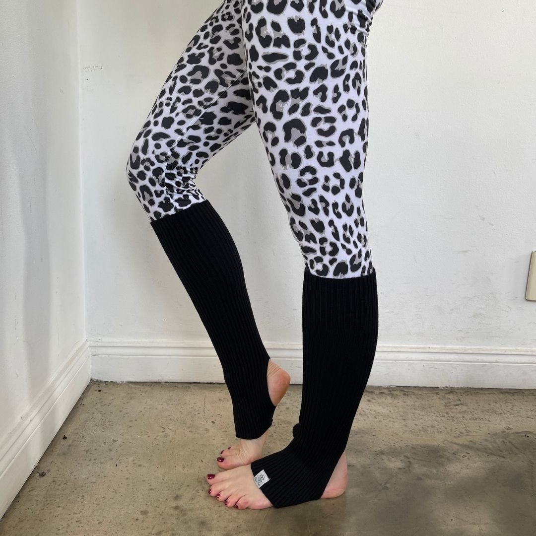 Open Toe Yoga Socks - Black