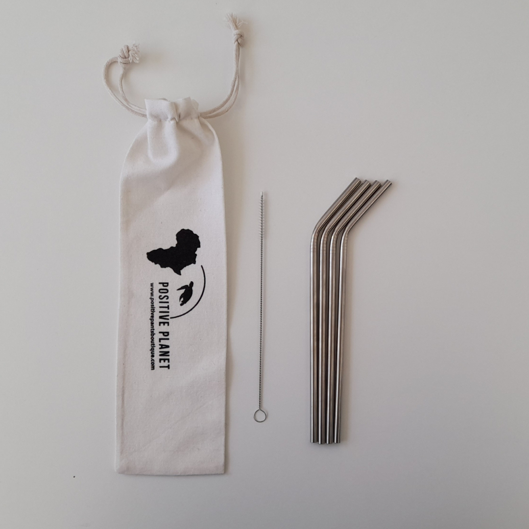 4 x Silver Straw Pack - Off White